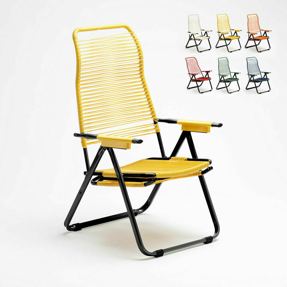 Nuova sedia sdraio modello cordonata schienale ergonomico made in Italy